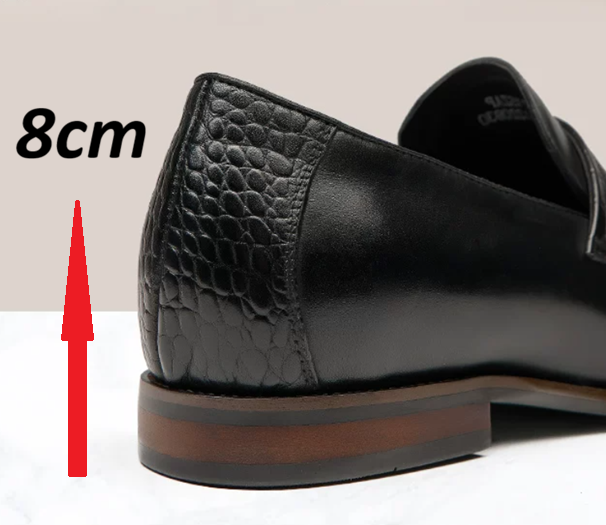 [Full Genuine Calf Leather] GIRAFFE x GOG Height Increasing Shoes Formal Dress Wedding Slip-On 6cm
