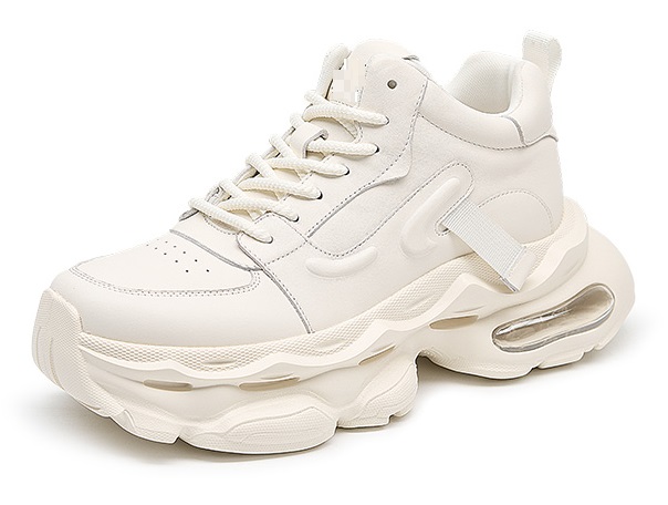 [Genuine Calf Leather] [Extra Height] GIRAFFE x GOG Height Increasing Shoes Leather Casual Shoes Lace-up 8cm or 10cm