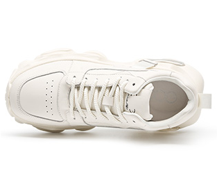 [Genuine Calf Leather] [Extra Height] GIRAFFE x GOG Height Increasing Shoes Leather Casual Shoes Lace-up 8cm or 10cm