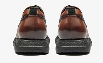 [Full Genuine Calf Leather] GIRAFFE x GOG Height Increasing Shoes Smart Formal Design Hand Made Calf Leather Shoes Lace-up 6.5cm