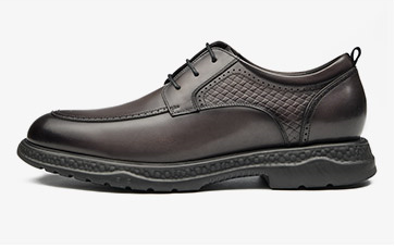 [Full Genuine Calf Leather] GIRAFFE x GOG Height Increasing Shoes Smart Formal Design Hand Made Calf Leather Shoes Lace-up 6.5cm