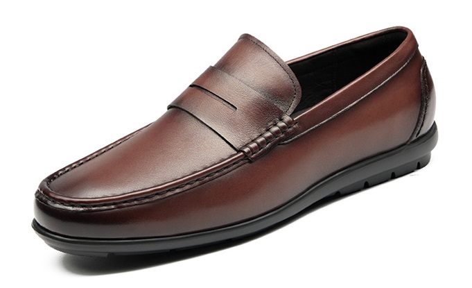 GIRAFFE x GOG Height Increasing Shoes Leather loafers Shoes Slip-On 6cm