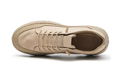 GIRAFFE x GOG Height Increasing Shoes Calf Leather Mesh Casual Shoes Slide-on 6.5 cm