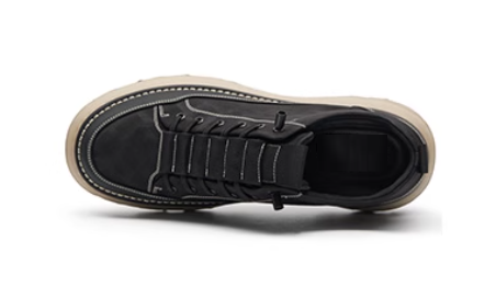 GIRAFFE x GOG Height Increasing Shoes Calf Leather Mesh Casual Shoes Slide-on 6.5 cm