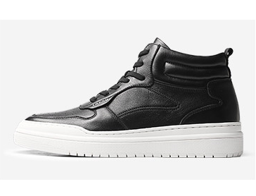 GIRAFFE x GOG Height Increasing Shoes Leather Ankle Boots Casual Shoes Lace-up 6cm