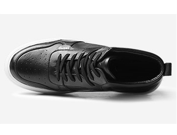 GIRAFFE x GOG Height Increasing Shoes Leather Ankle Boots Casual Shoes Lace-up 6cm