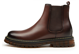 GIRAFFE x GOG Height Increasing Shoes Calf Leather Ankle Boots Forma Shoes 7cm