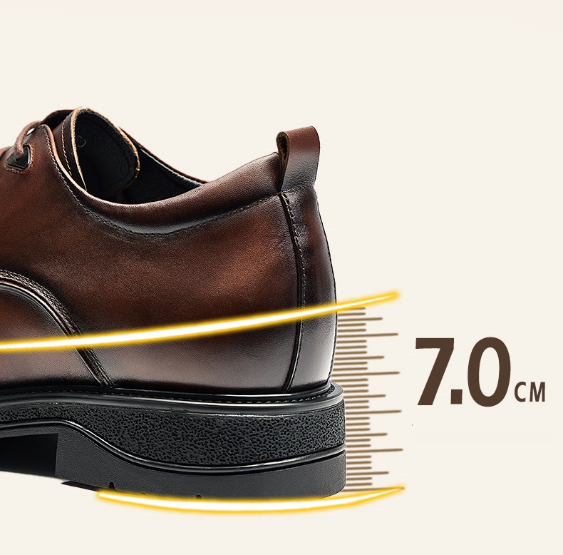 GIRAFFE x GOG Height Increasing Shoes Formal Dress Lace-up 7cm