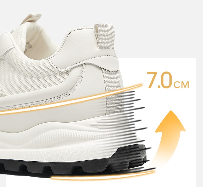 GIRAFFE x GOG Height Increasing Shoes Casual Shoes Lace-up 7cm