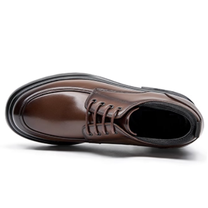 [Genuine Calf Leather] [Extra Height] GIRAFFE x GOG Height Increasing Shoes Formal Dress Wedding Lace-up 8cm