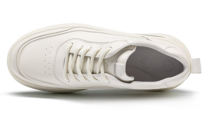 [Genuine Calf Leather] [Extra Height 8cm] GIRAFFE x GOG Height Increasing Shoes Leather Casual Shoes Lace-up