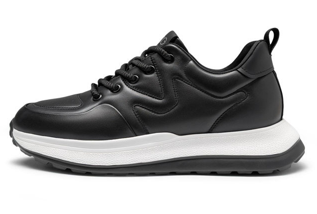 [Genuine Calf Leather] [Extra Height 8cm] GIRAFFE x GOG Height Increasing Shoes Leather Casual Shoes Lace-up