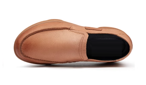 GIRAFFE x GOG Height Increasing Shoes Sheepskin Leather loafers Shoes Slip-On 6cm