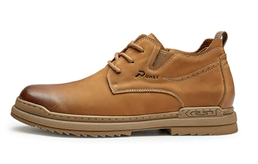 GIRAFFE x GOG Height Increasing Shoes Calf Leather Boots Shoes Lace-up 6 CM 