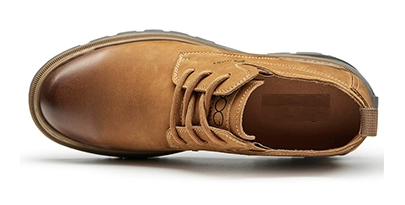 GIRAFFE x GOG Height Increasing Shoes Calf Leather Boots Shoes Lace-up 6 CM 