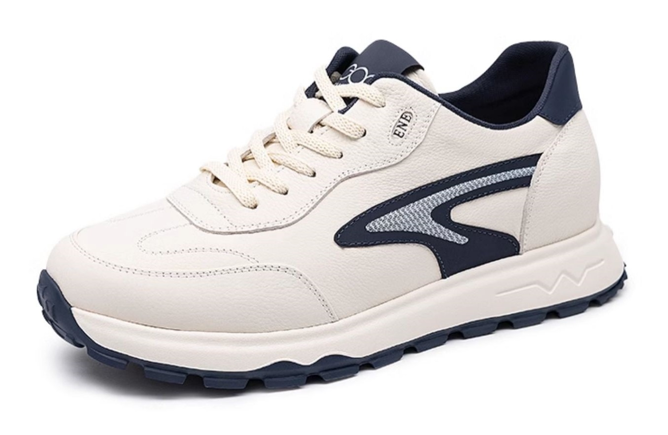 [Genuine Calf Leather] GIRAFFE x GOG Height Increasing Shoes Calf Leather Casual Shoes Lace-up 6.5cm