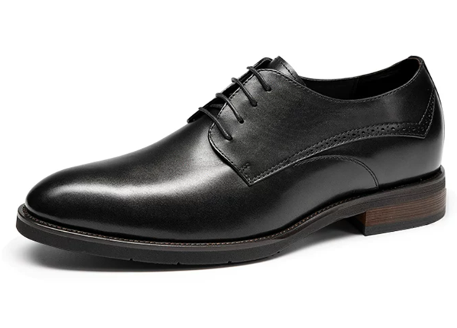 [Full Calf Leather] GIRAFFE x GOG Height Increasing Shoes Formal Dress Business Wedding Hand Made Brogue Berby Calf Leather Shoes Lace-up 7cm
