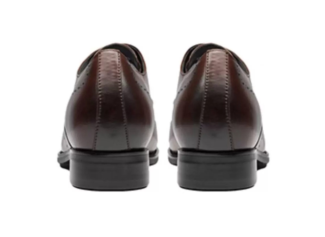 [Full Calf Leather] GIRAFFE x GOG Height Increasing Shoes Formal Dress Wedding Hand Made Brogue Berby Calf Leather Shoes Lace-up 7cm