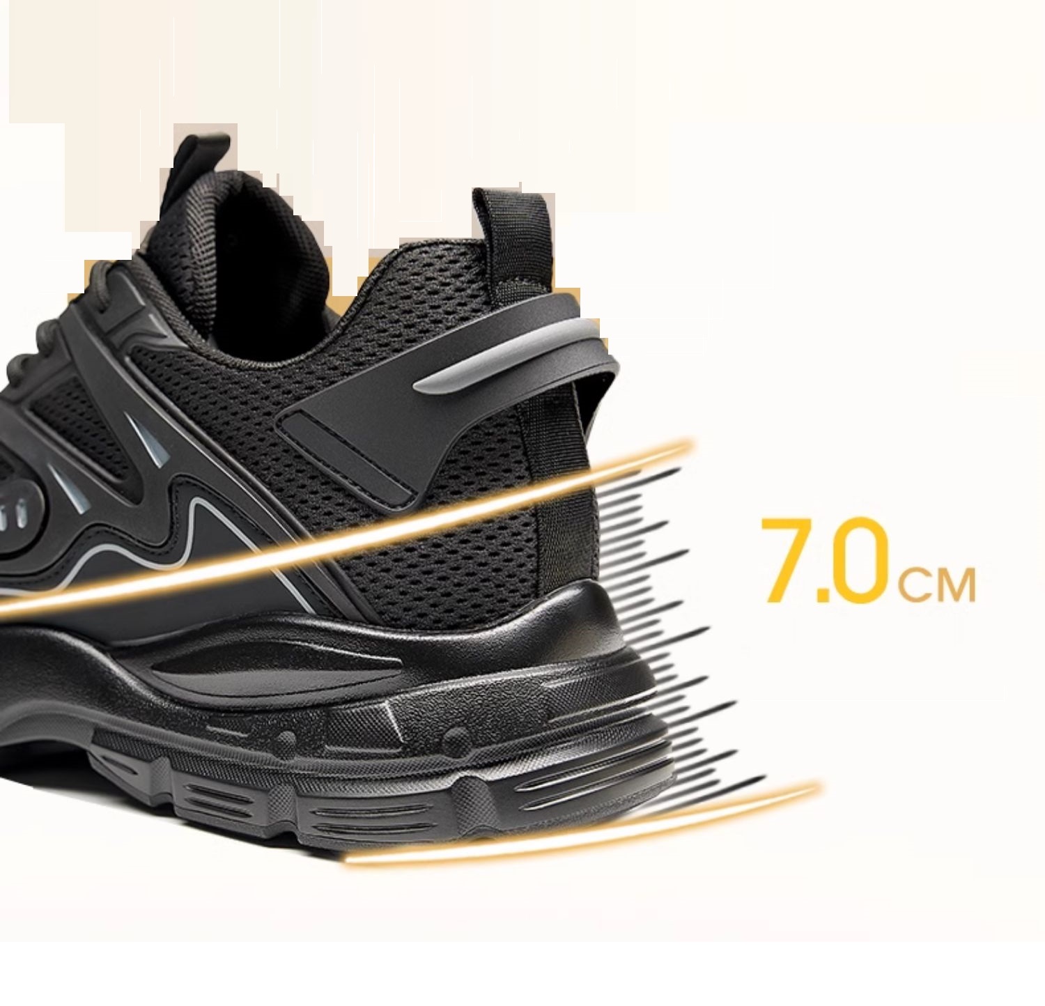 GIRAFFE x GOG Height Increasing Shoes Casual Shoes Lace-up 7cm