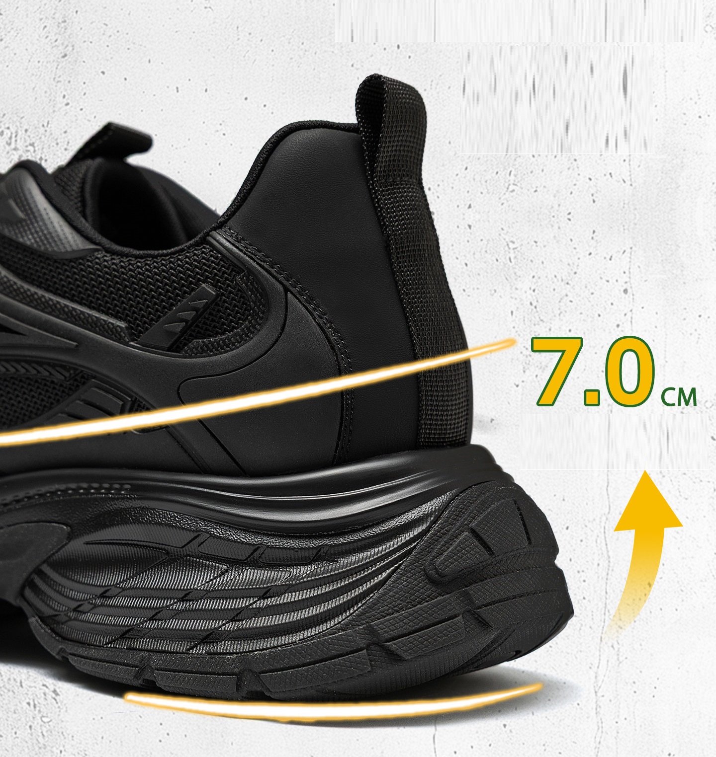 GIRAFFE x GOG Height Increasing Shoes Casual Shoes Lace-up 7cm