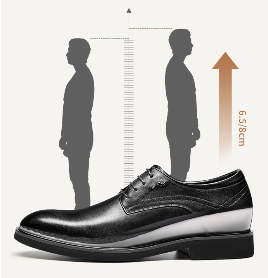 GIRAFFE x GOG Height Increasing Shoes Formal Dress Wedding Lace-up 6.5cm or 8cm