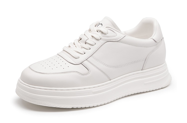 [Extra Height] GIRAFFE x GOG Height Increasing Shoes Leather Casual Shoes Lace-up 6cm or 8cm