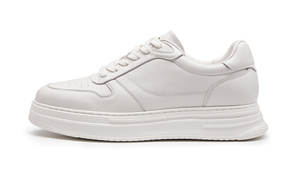 [Extra Height] GIRAFFE x GOG Height Increasing Shoes Leather Casual Shoes Lace-up 6cm or 8cm