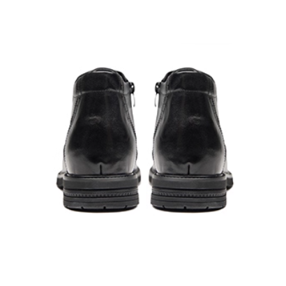 GIRAFFE x GOG Height Increasing Shoes Calf Leather Ankle Boots Lace-up Formal Shoes 6.5cm Winter Shoes