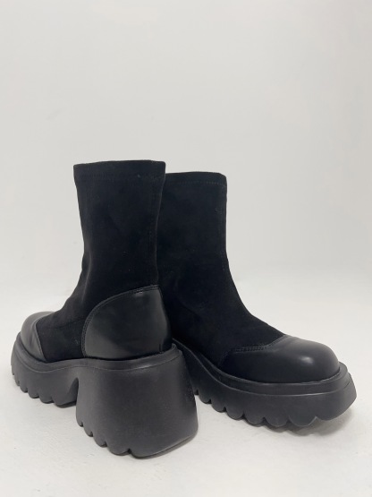 [PO 4-8 WEEKS] Faux Suede Mid Length Boots [#20023]