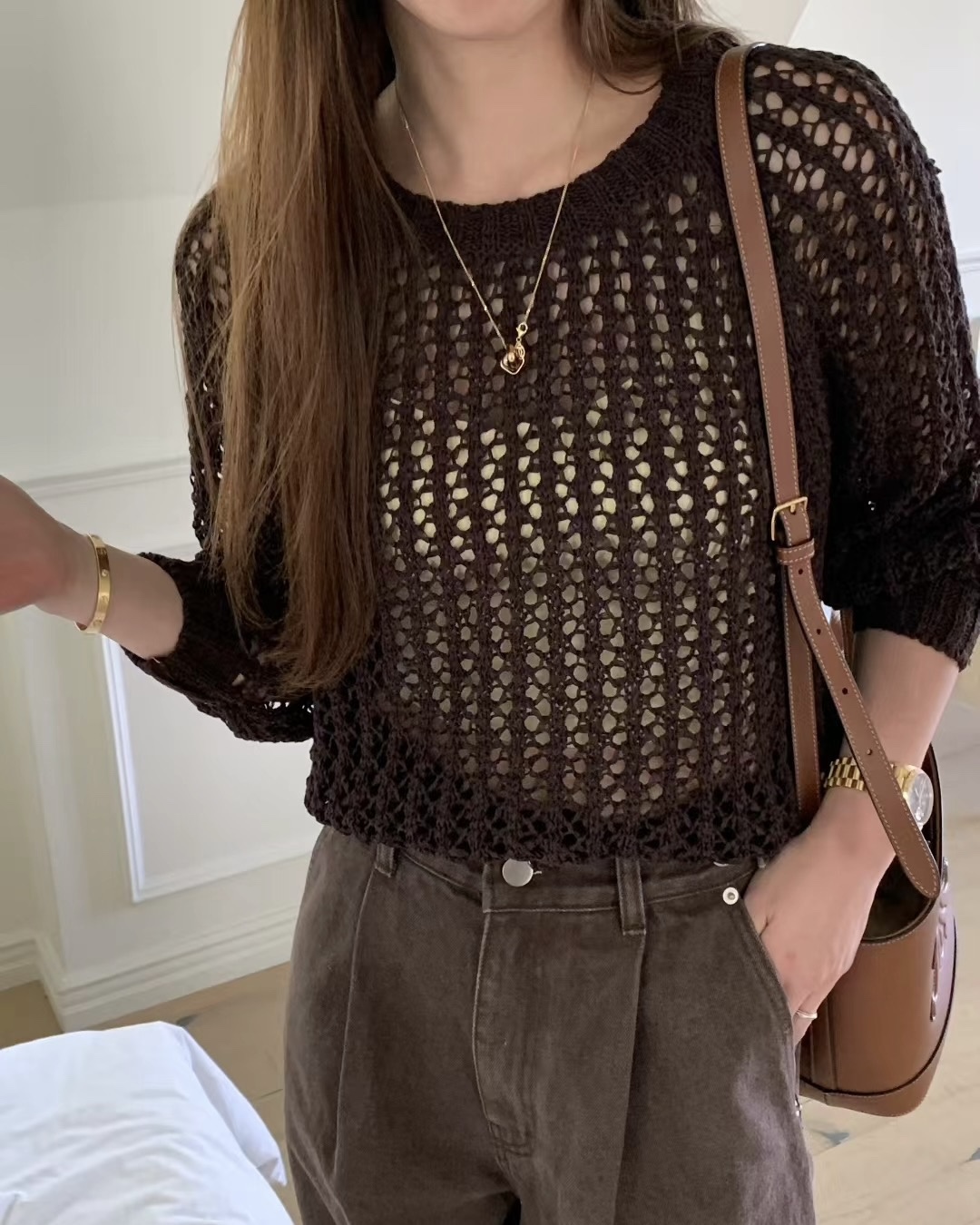 Crochet Autumn Knit Top