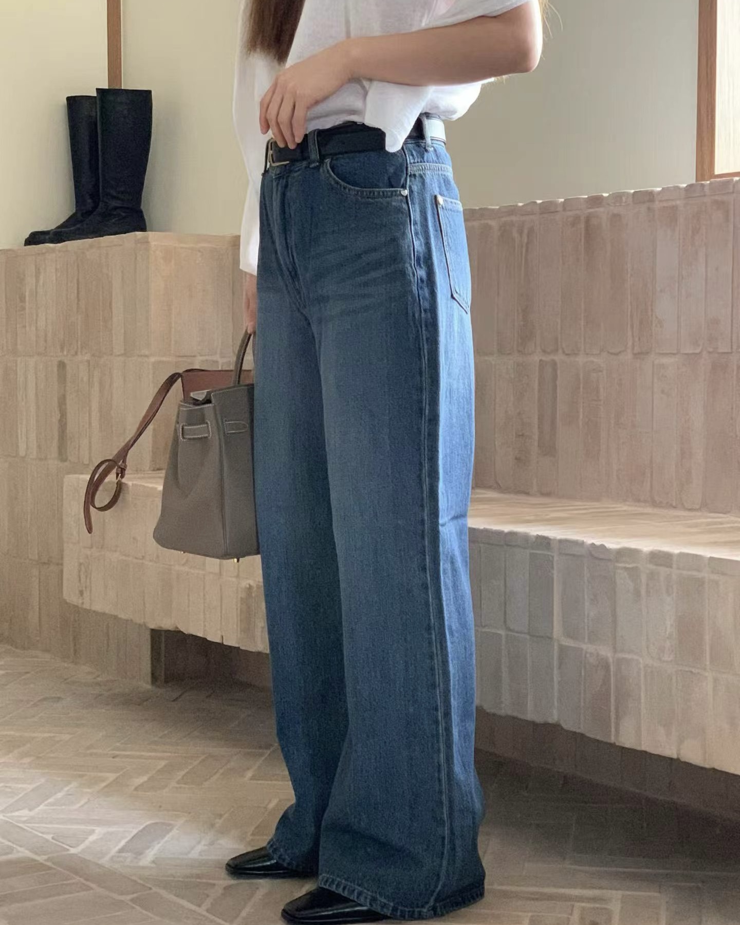 Straight Mid Denim Jeans