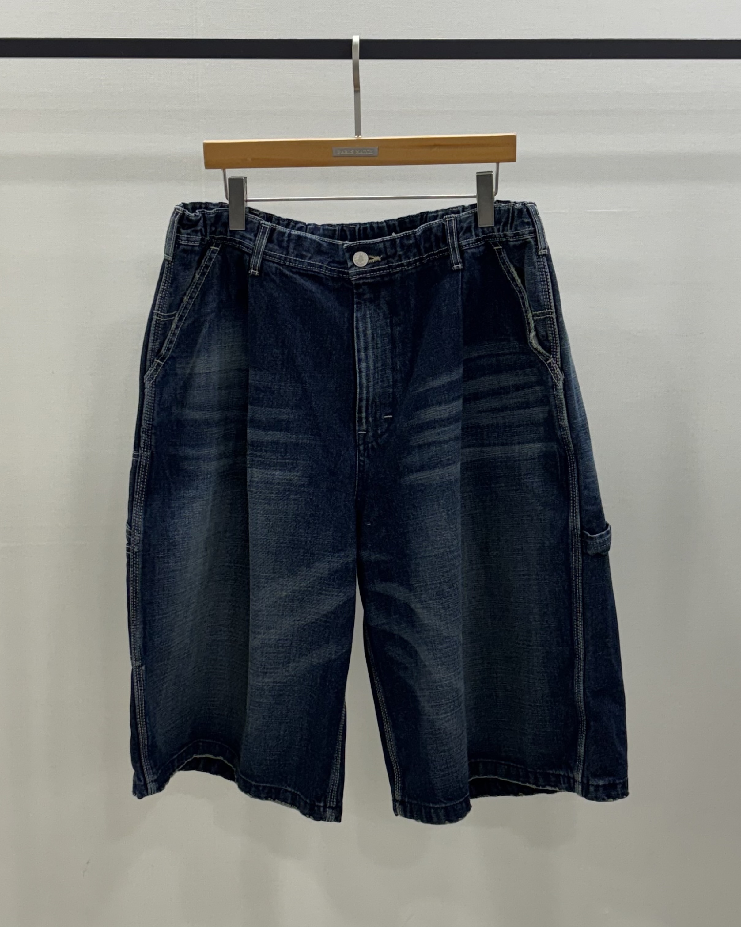 Dark Denim Half Berms