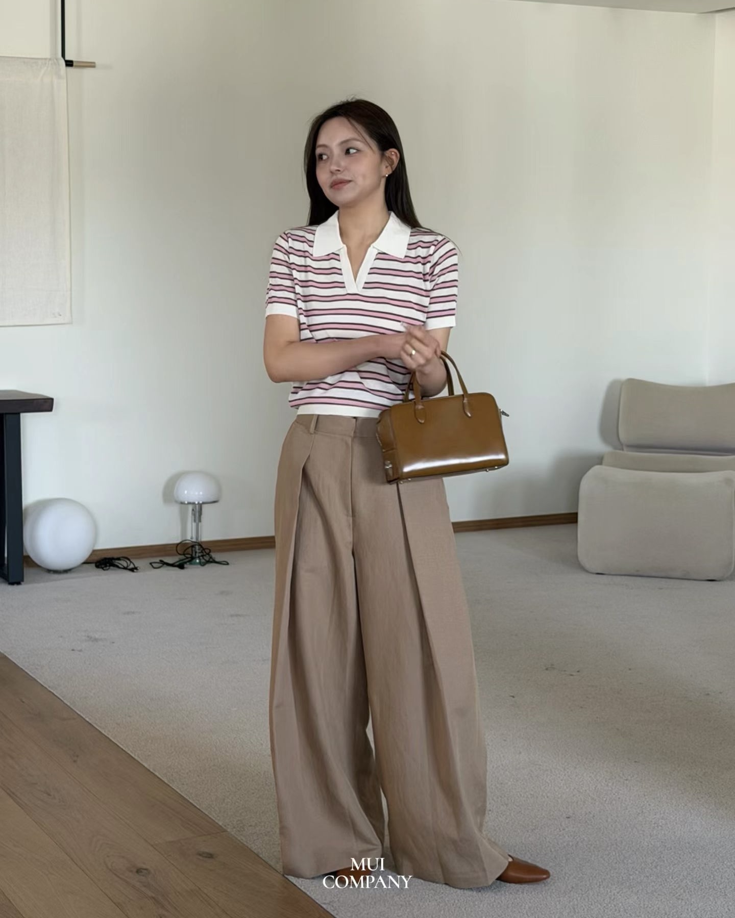 Pintuck Linen Cotton Pants