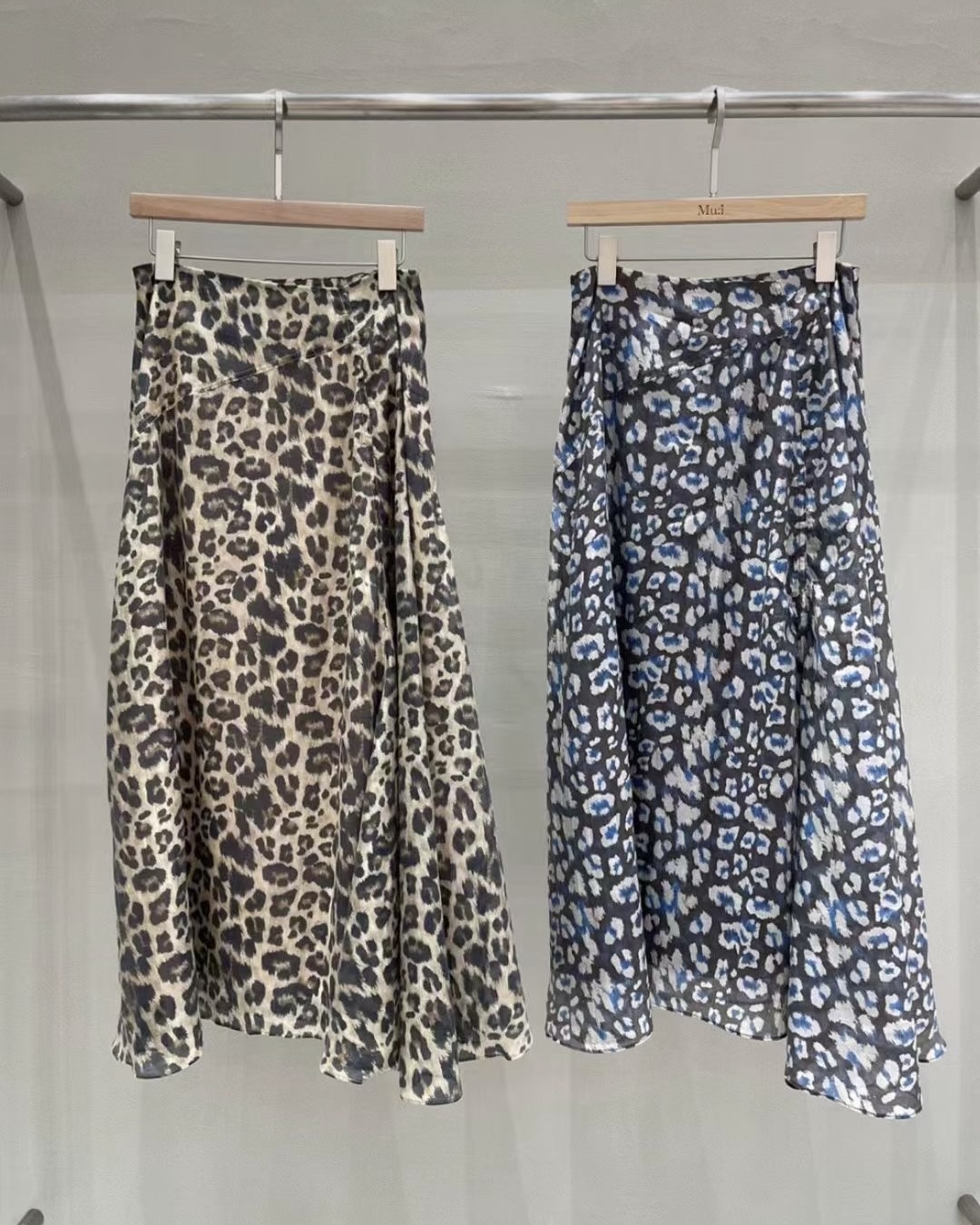 Leopard Print Flowy Skirt