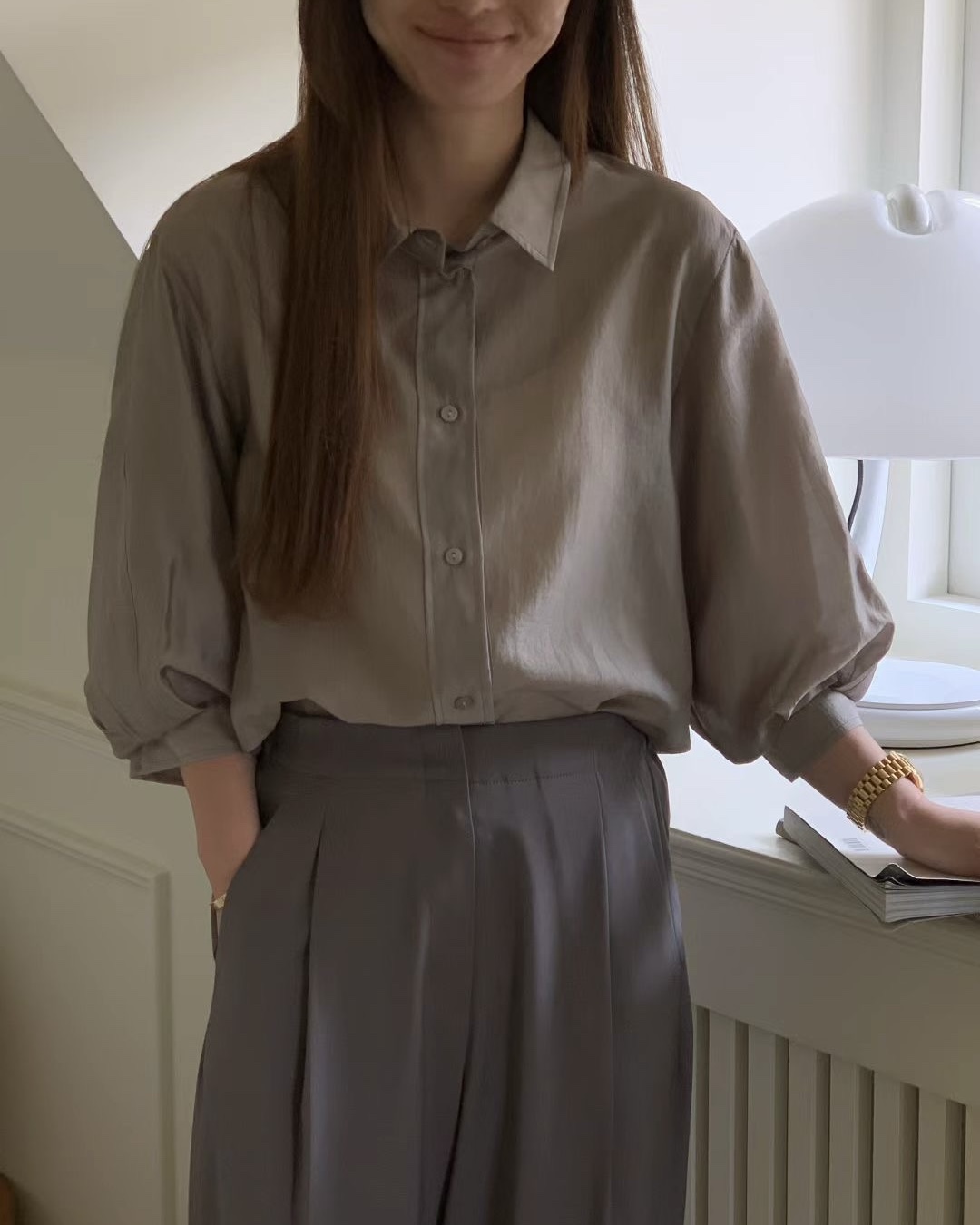 Puff Quarter Sleeve Blouse