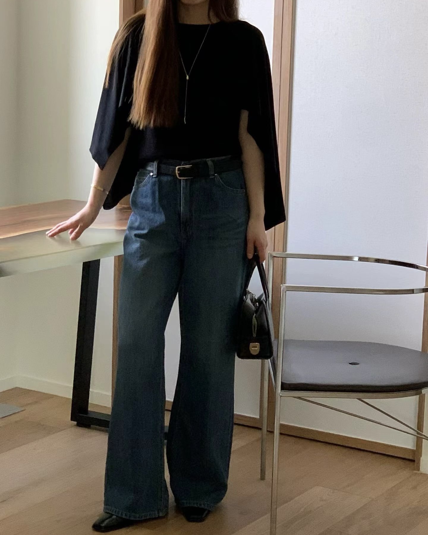 Straight Mid Denim Jeans