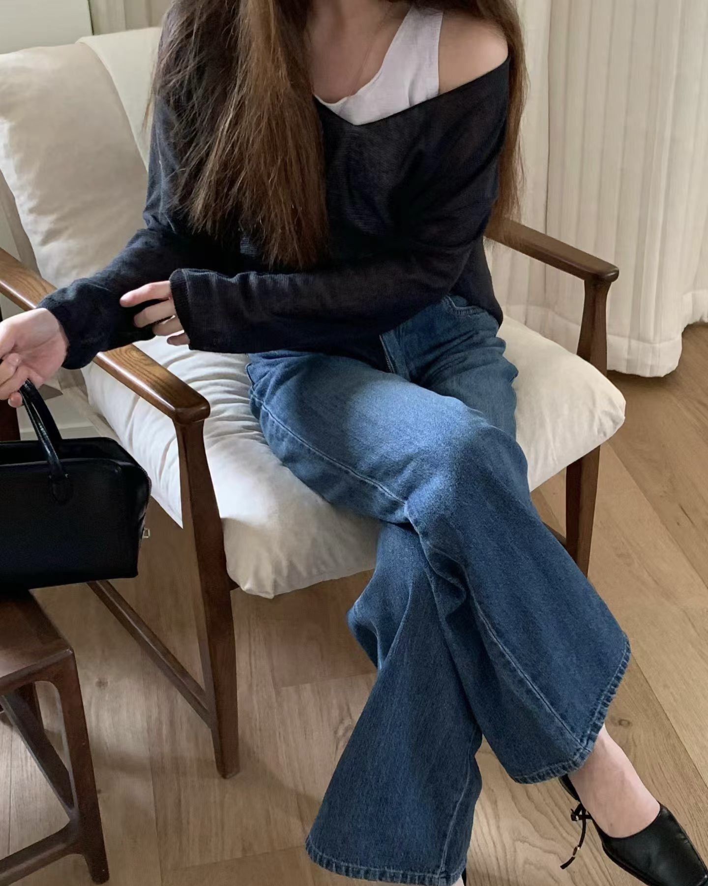 Straight Mid Denim Jeans