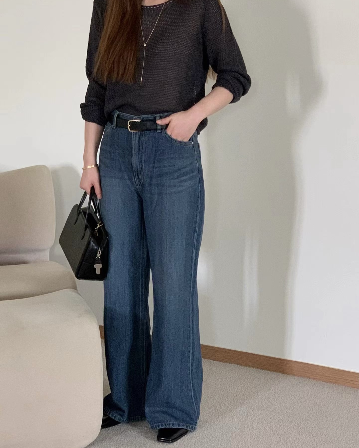 Straight Mid Denim Jeans