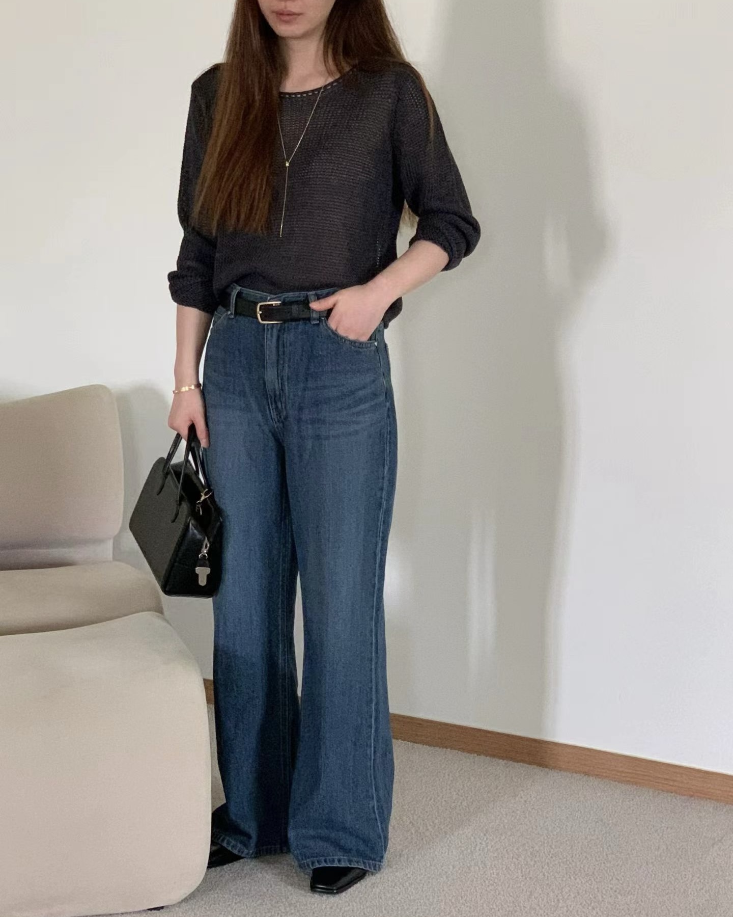 Straight Mid Denim Jeans