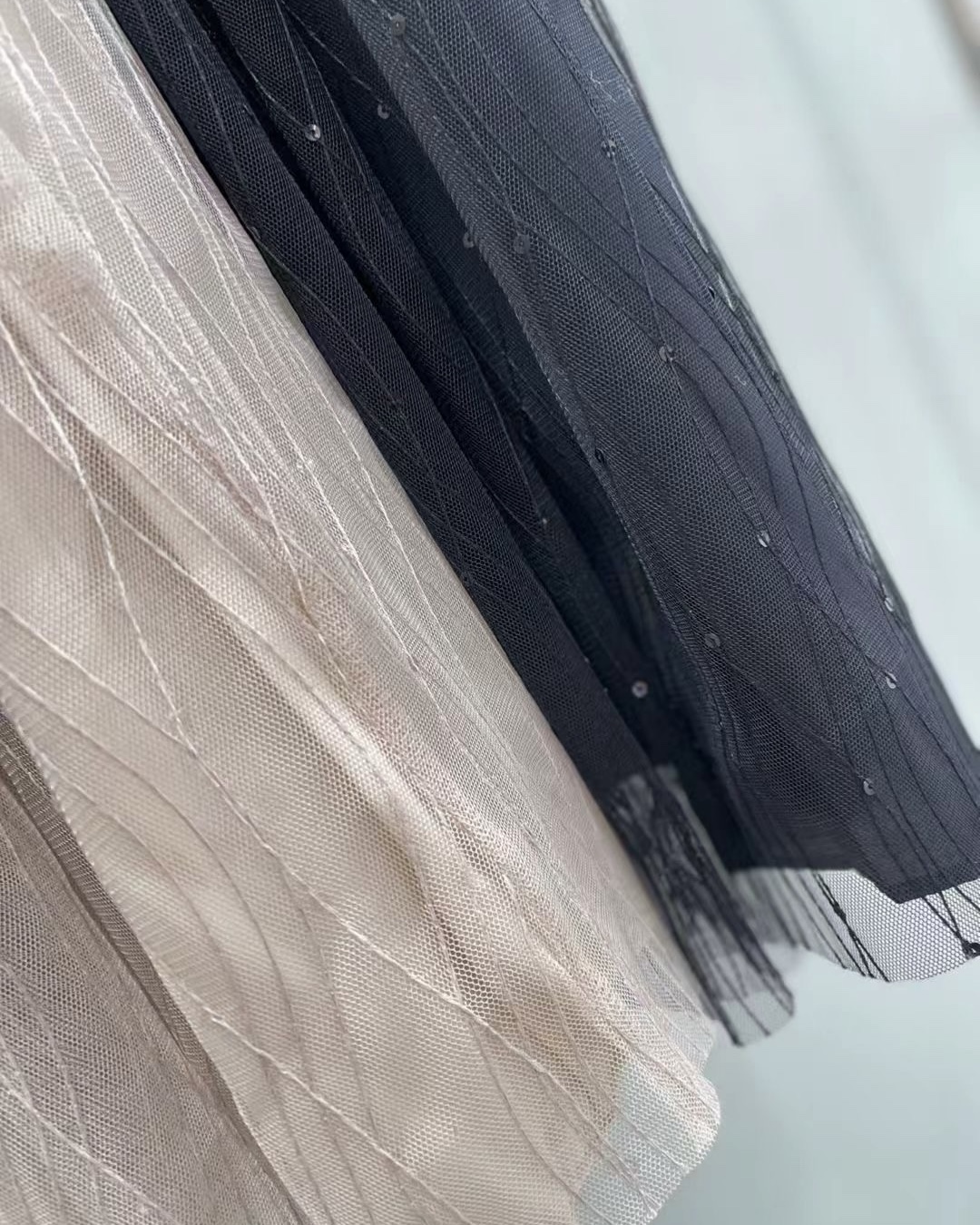 Banded Tulle Skirt