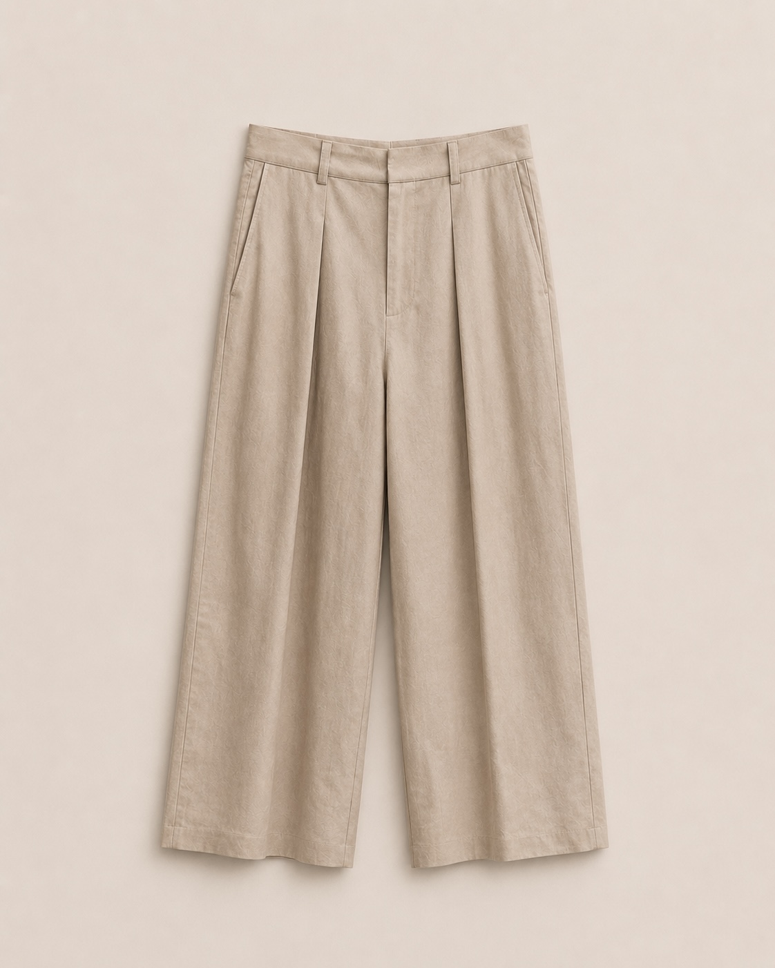 Pintuck Linen Cotton Pants