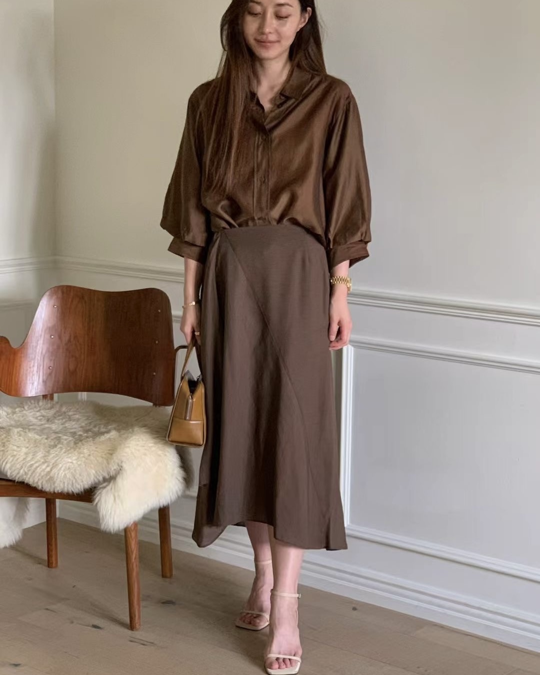 Puff Quarter Sleeve Blouse