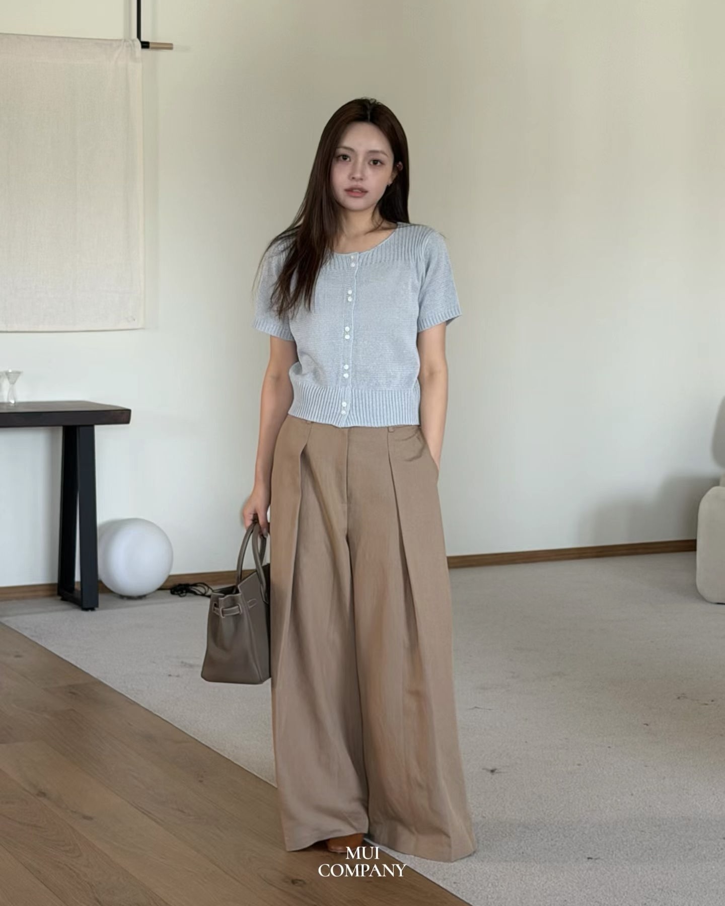 Pintuck Linen Cotton Pants