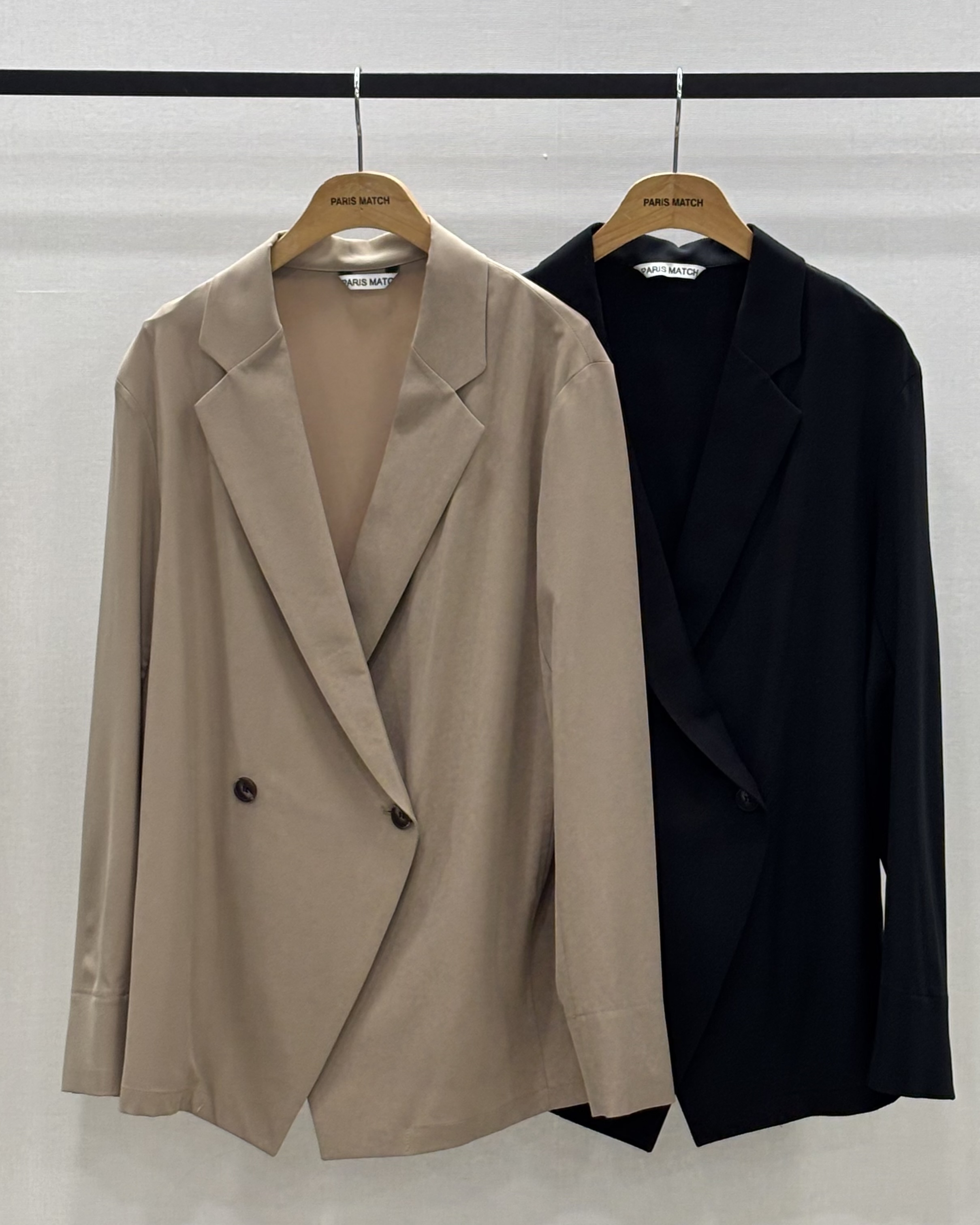 Jean One Button Blazer