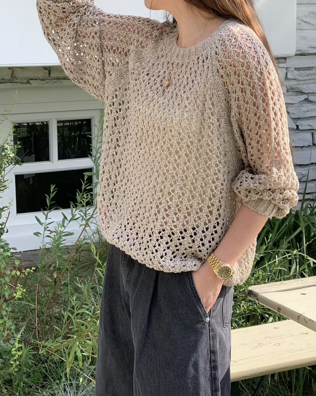 Crochet Autumn Knit Top