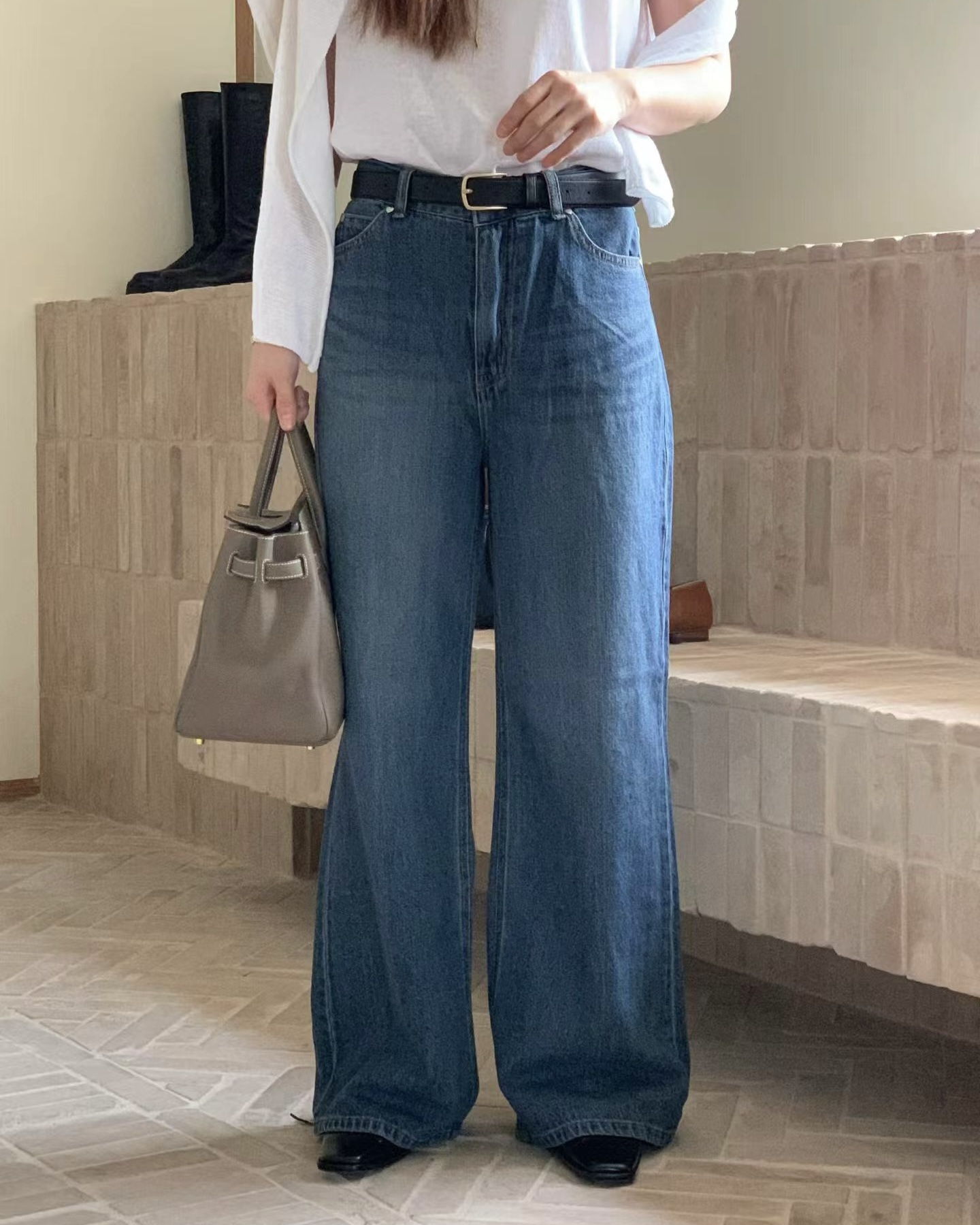 Straight Mid Denim Jeans