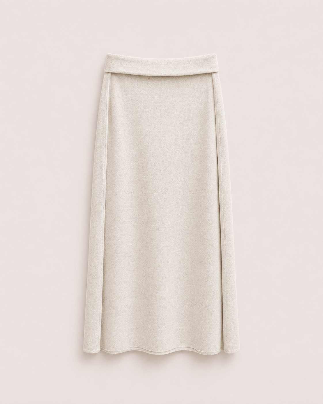 Straight Banded Knit Skirt