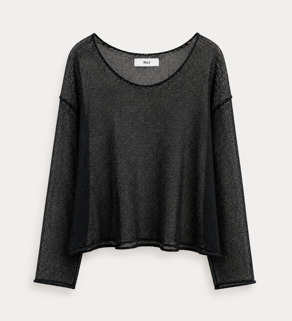 Wide V Neck Knit Top