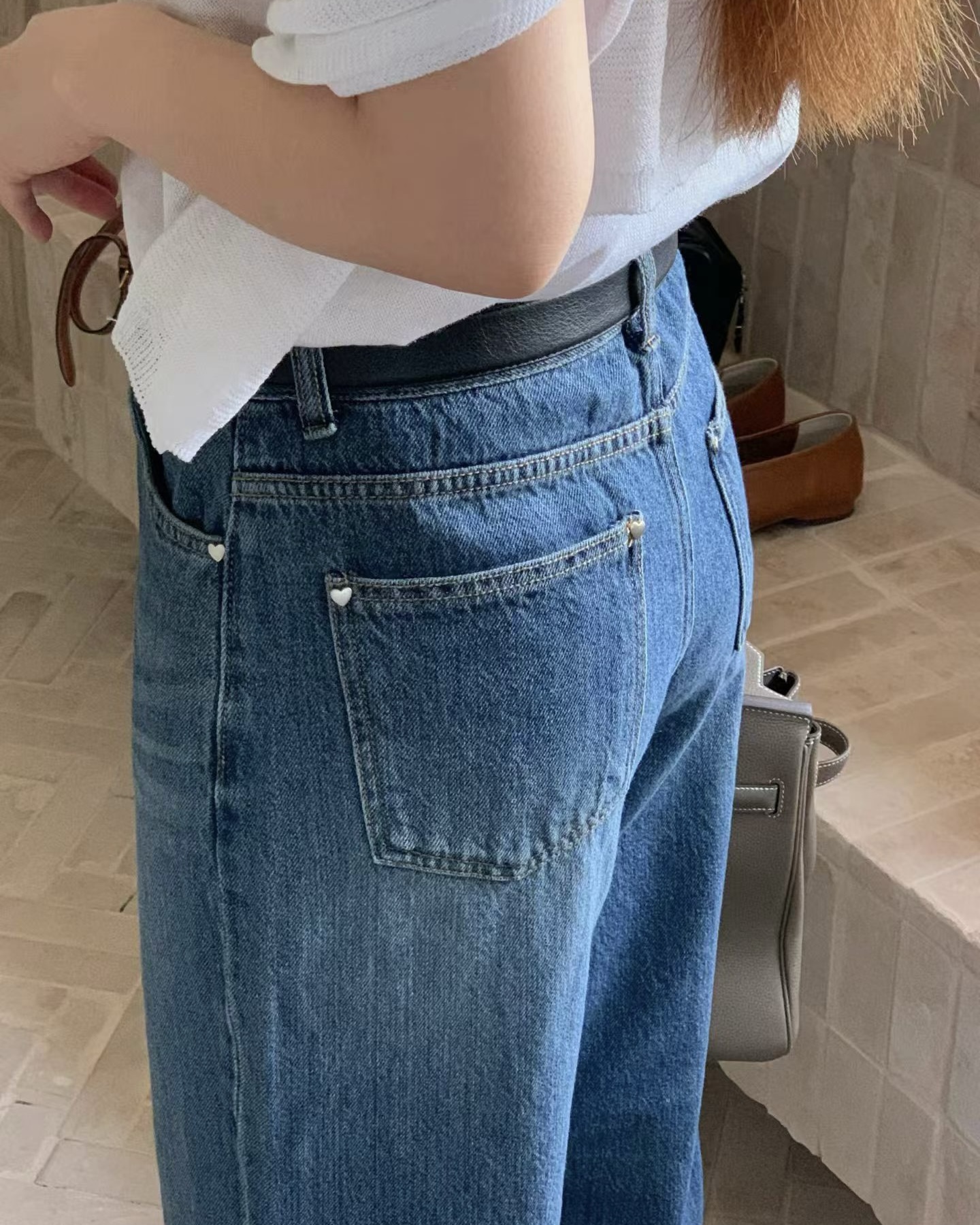 Straight Mid Denim Jeans