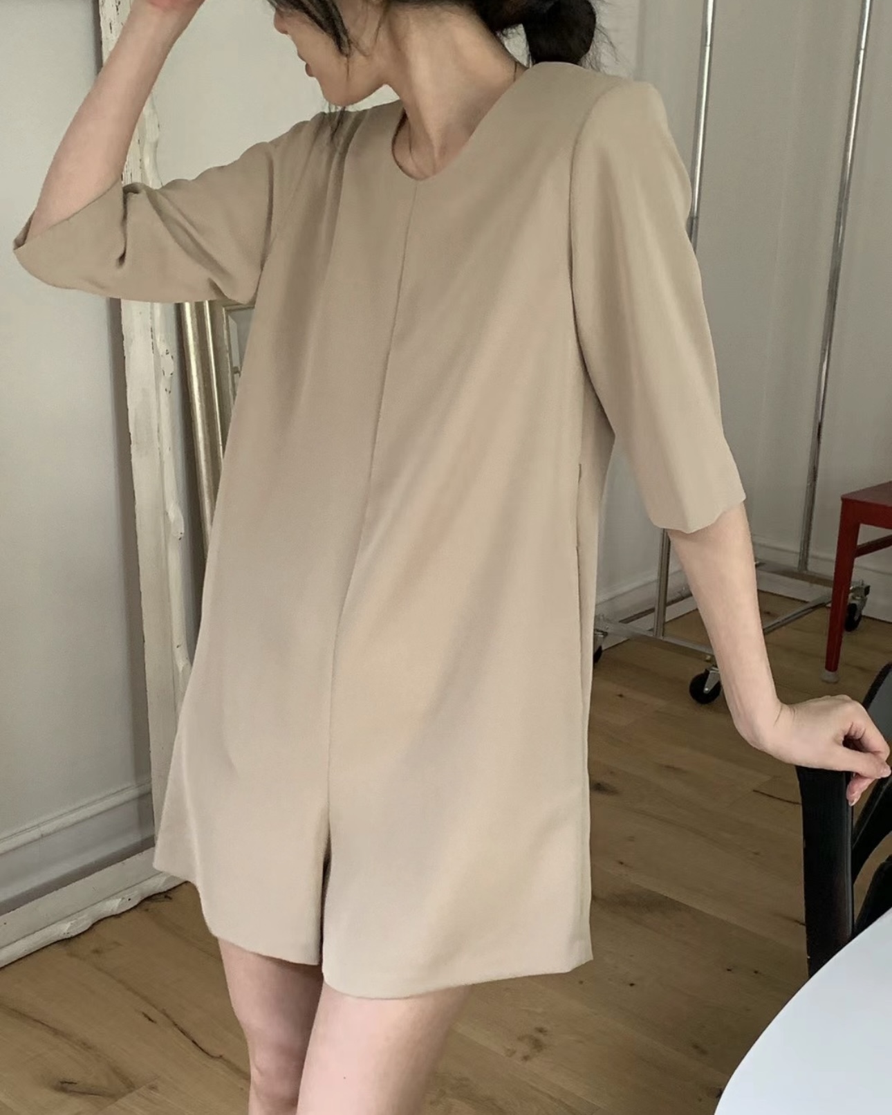 Peek Back Shorts Jumpsuit